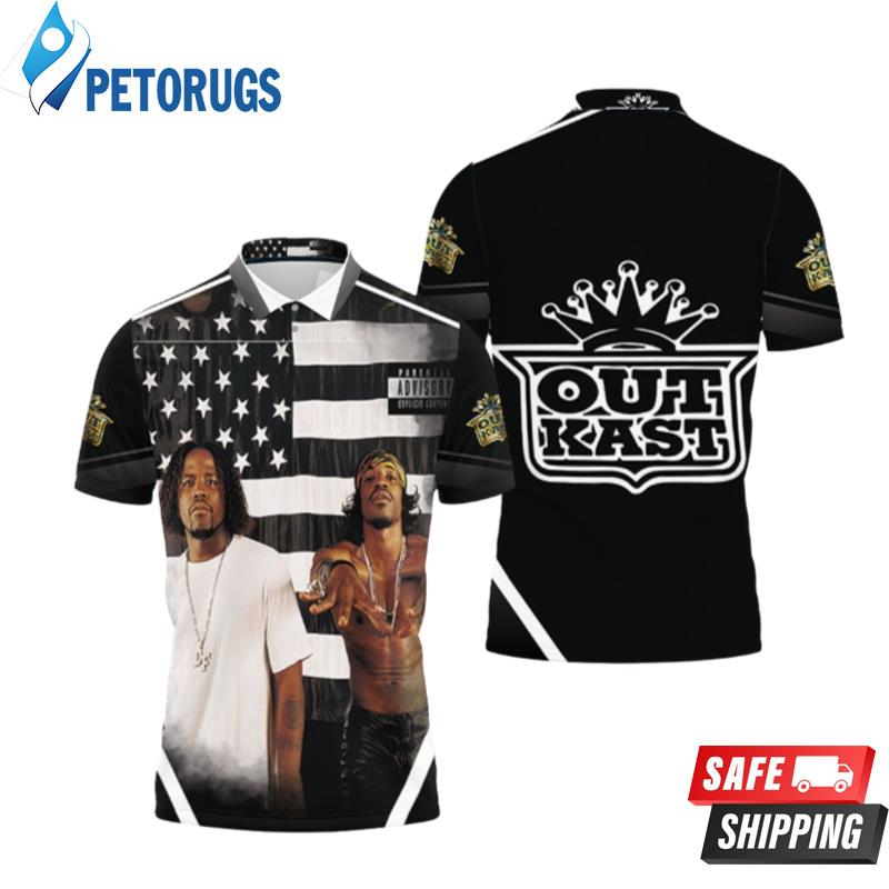 Oukast Stankonia Flag Polo Shirts