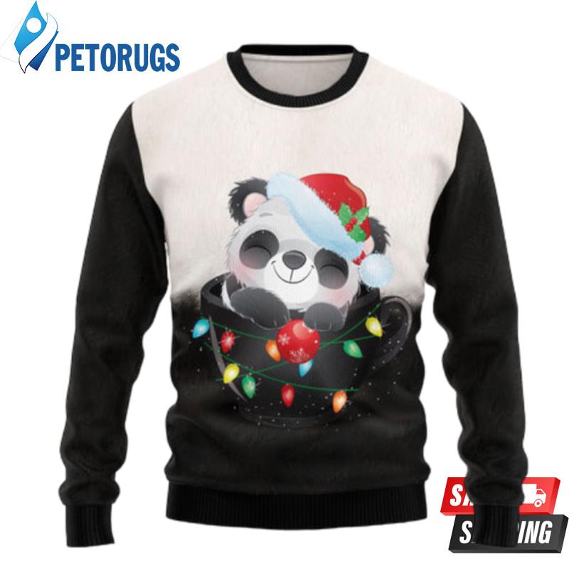 Panda Cup Ugly Christmas Sweaters