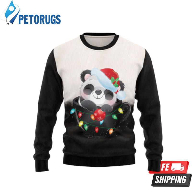 Panda Cup Ugly Christmas Sweaters