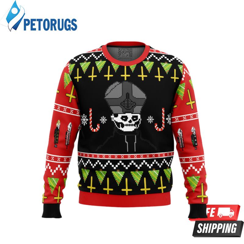 Papa Emeritus Ugly Christmas Sweaters