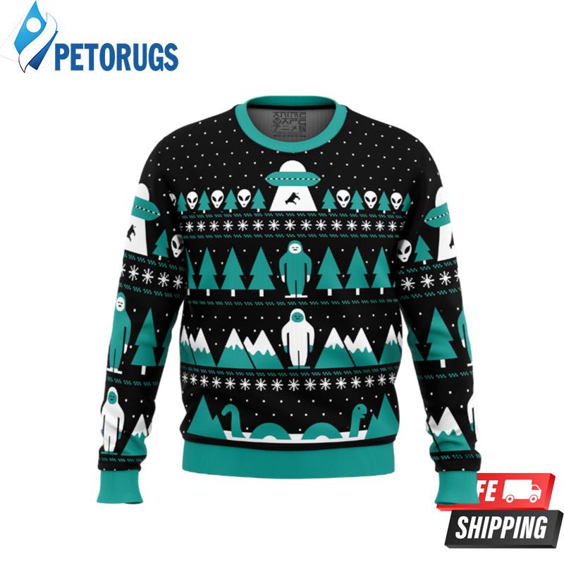 Paranormal Xmas Alien Ugly Christmas Sweaters