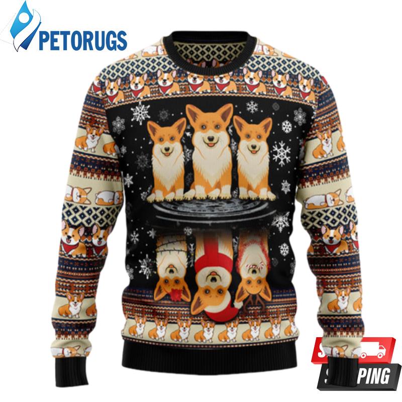 Pembroke Welsh Corgi Ugly Christmas Sweaters