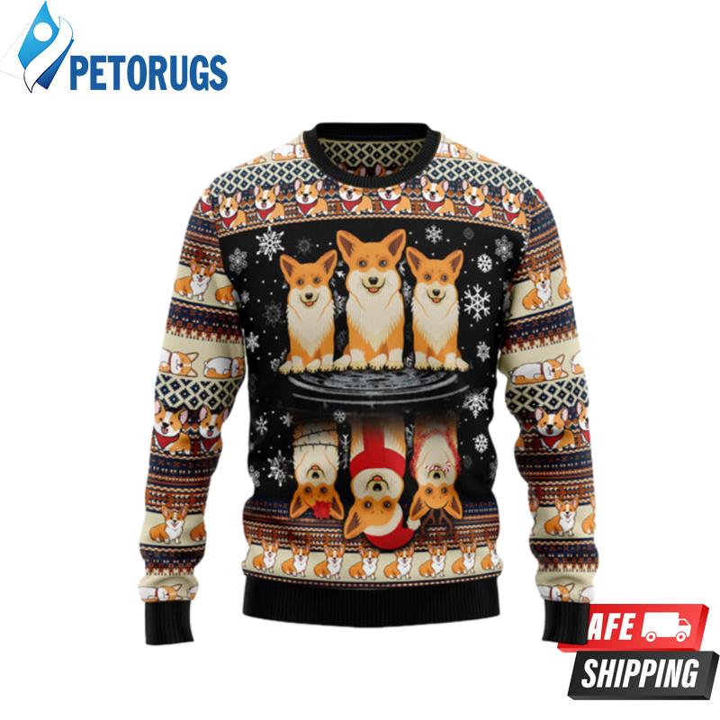 Pembroke Welsh Corgi Ugly Christmas Sweaters