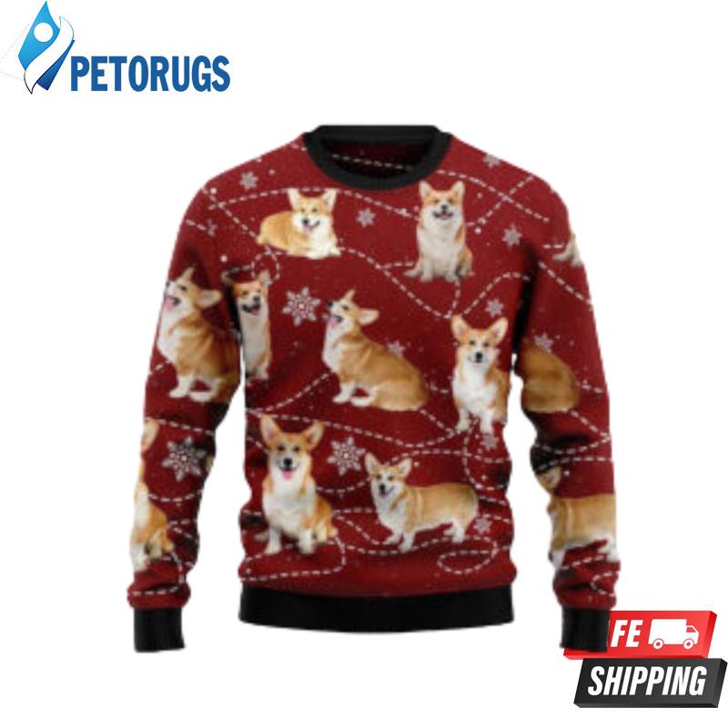 Pembroke Welsh Corgi Xmas Dog Lover Ugly Christmas Sweaters