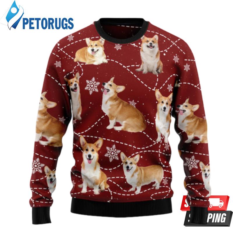 Pembroke Welsh Corgi Xmas Ugly Christmas Sweaters