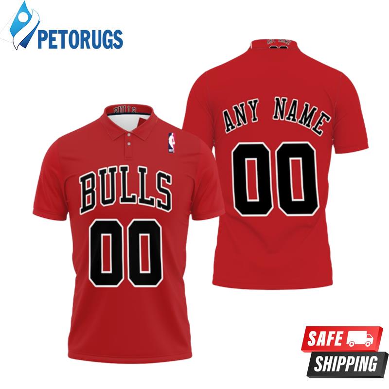 Personalized Chicago Bulls Any Name 00 2021 Red Team Inspired Style Polo Shirts