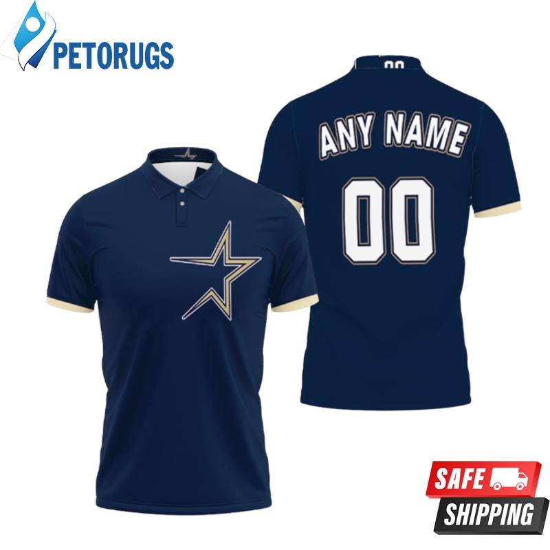 Personalized Houston Astros 00 Anyname 1997 Throwback Players Navy Inspired Style Gift For Houston Astros Fans Polo Shirts