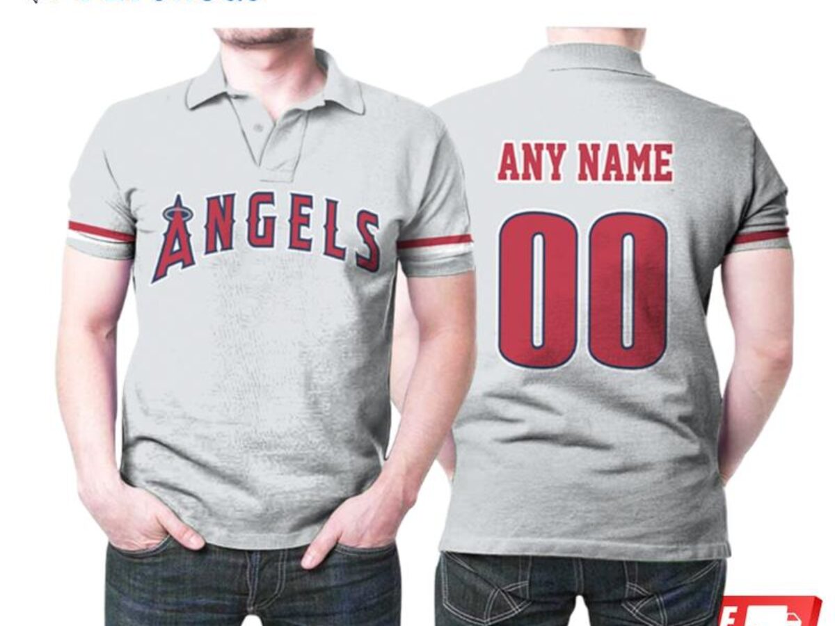 Personalized Los Angeles Angels 00 Anyname 2020 Mlb Golden Black Inspired  Style Gift For Los Angeles Angels Fans Polo Shirts - Peto Rugs