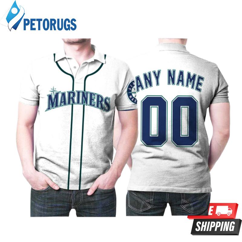 Personalized Seattle Mariners 00 Anyname Majestic Alternative White  Inspired Style Polo Shirts - Peto Rugs