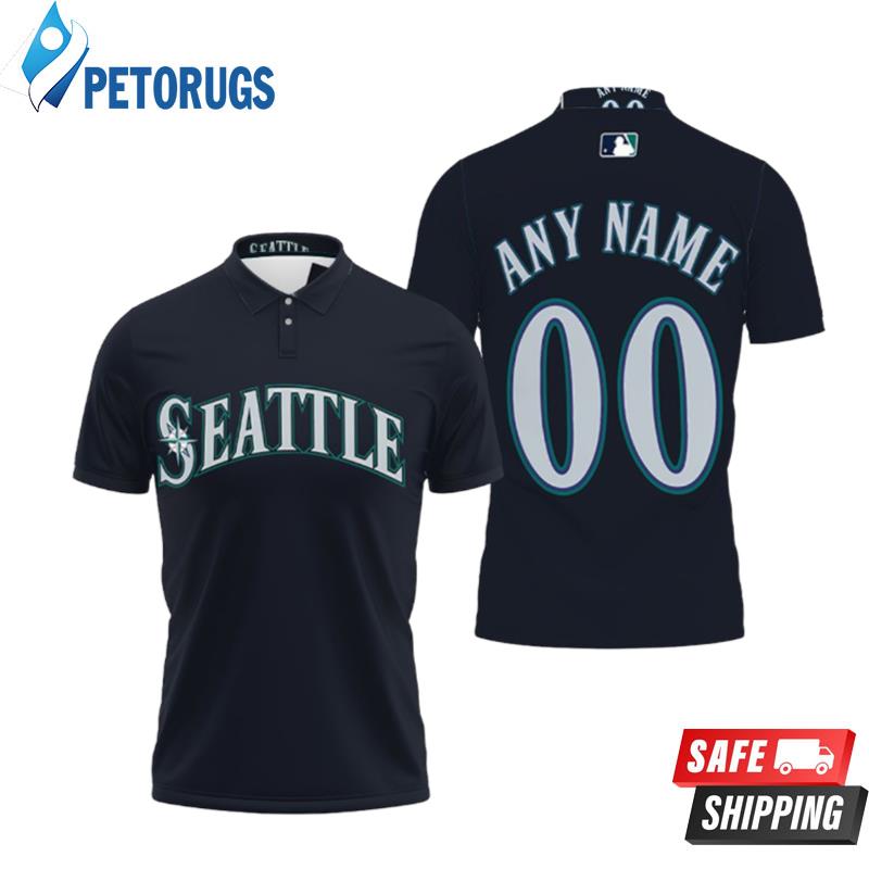 Personalized Seattle Mariners Anyname 00 2020 Majestic Navy Inspired Style Gift For Seattle Mariners Fans Polo Shirts