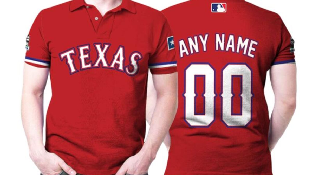 Personalized Texas Rangers 00 Any Name 2020 Mlb Team Red Inspired Style  Polo Shirts - Peto Rugs