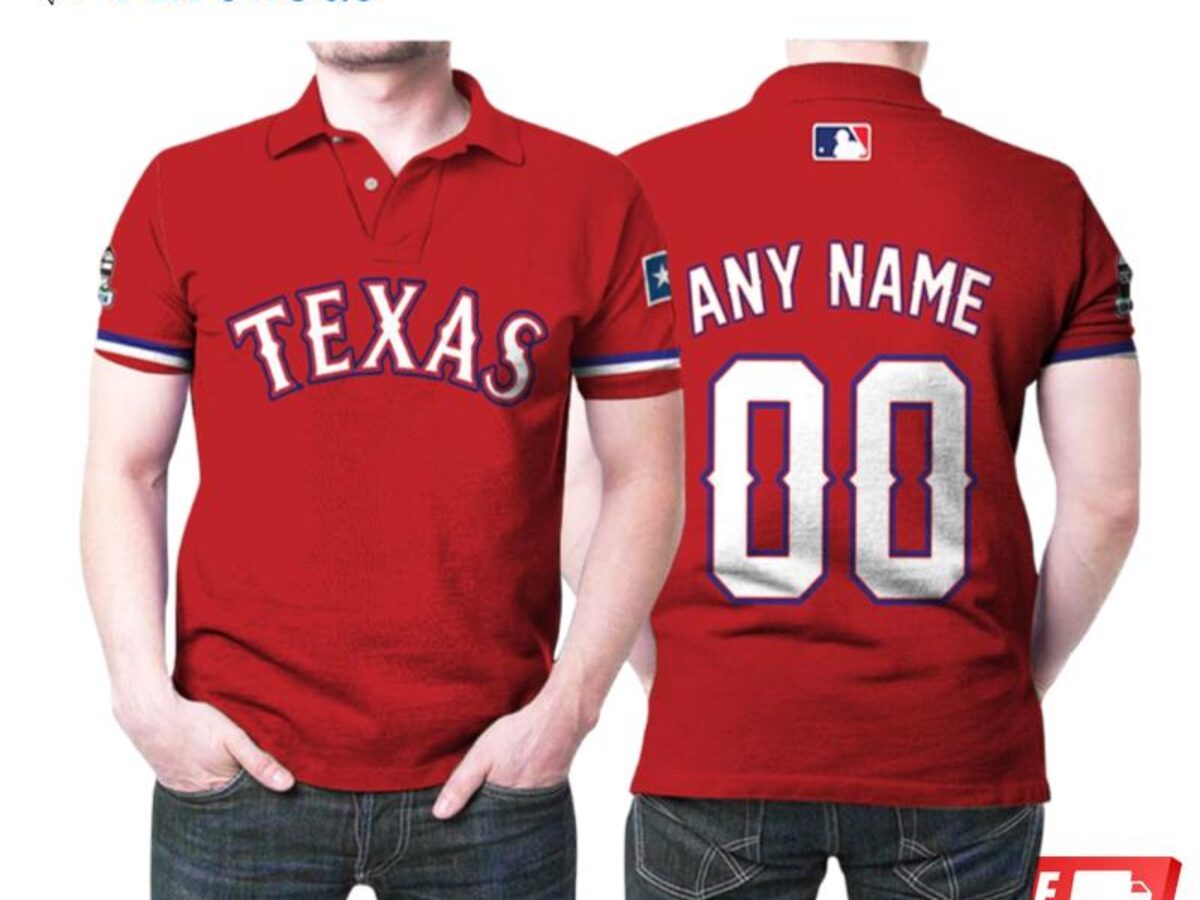Texas Rangers Personalized Polo Shirts - Peto Rugs
