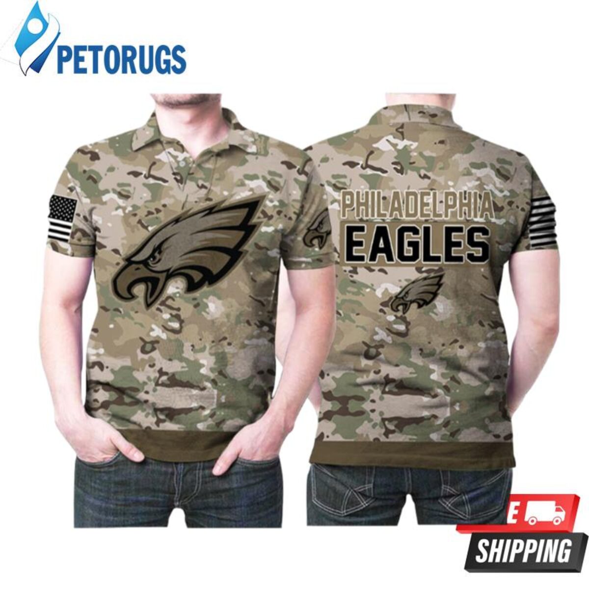 Philadelphia Eagles Polo Shirt - Peto Rugs