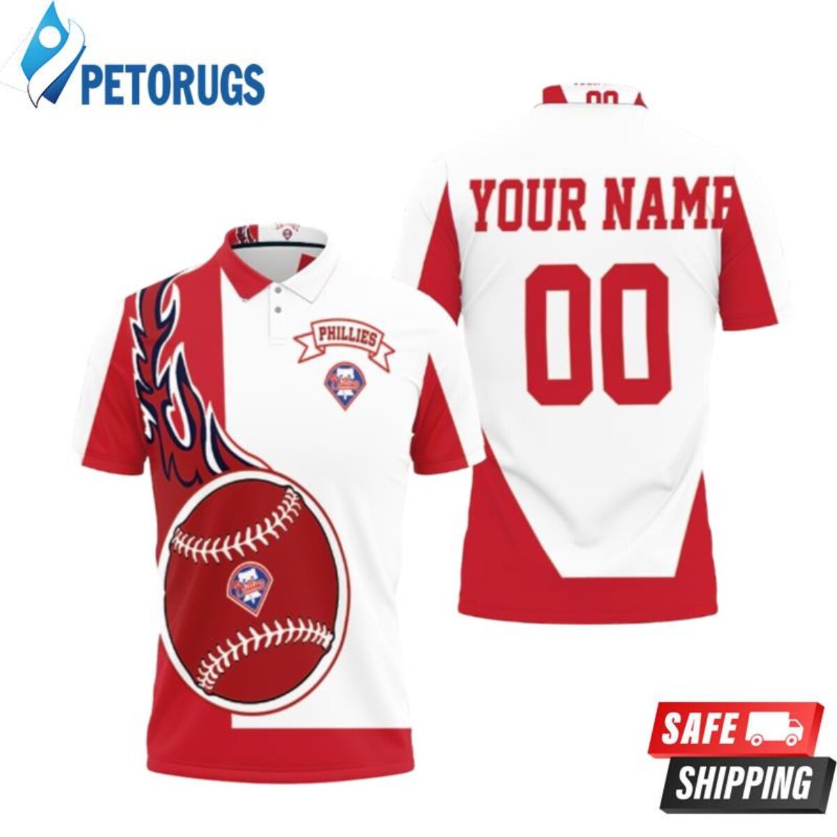 Philadelphia Phillies Personalized Polo Shirts - Peto Rugs