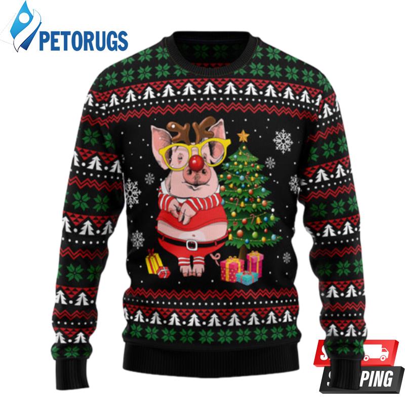 Pig Gorgeous Reindeer Ugly Christmas Sweaters