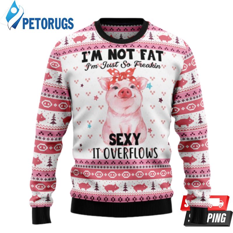 Pig Overflows Ugly Christmas Sweaters