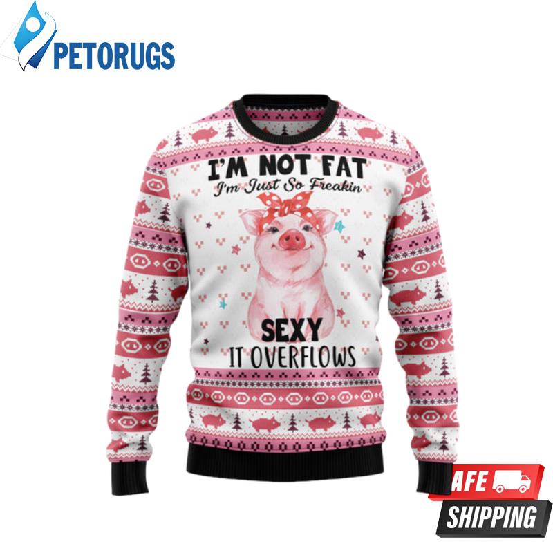 Pig Overflows Ugly Christmas Sweaters