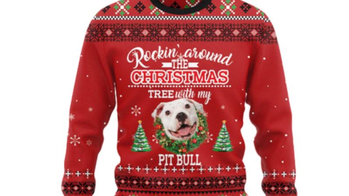 Christmas sweaters for on sale pitbulls