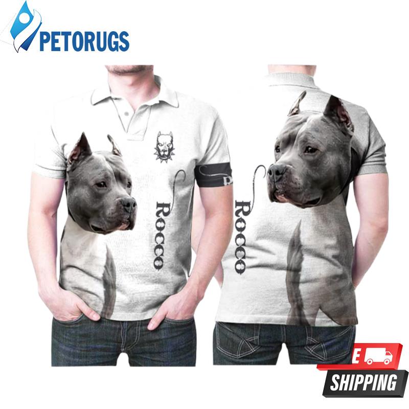 Pitbull Rocco Documentary Film Personalized Custom Name Polo Shirts