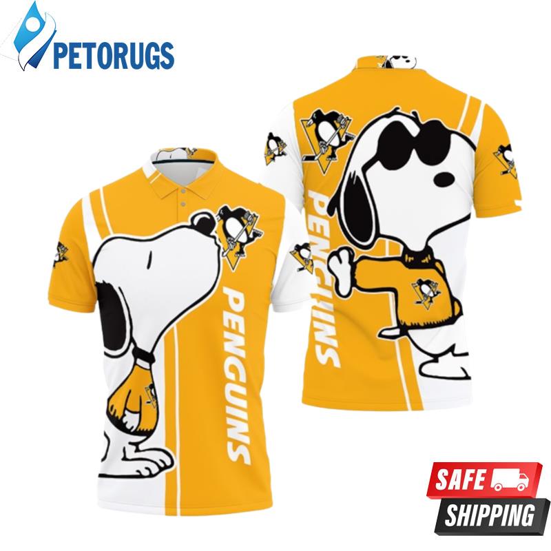 Pittsburgh Penguins Snoopy Lover Printed Polo Shirts