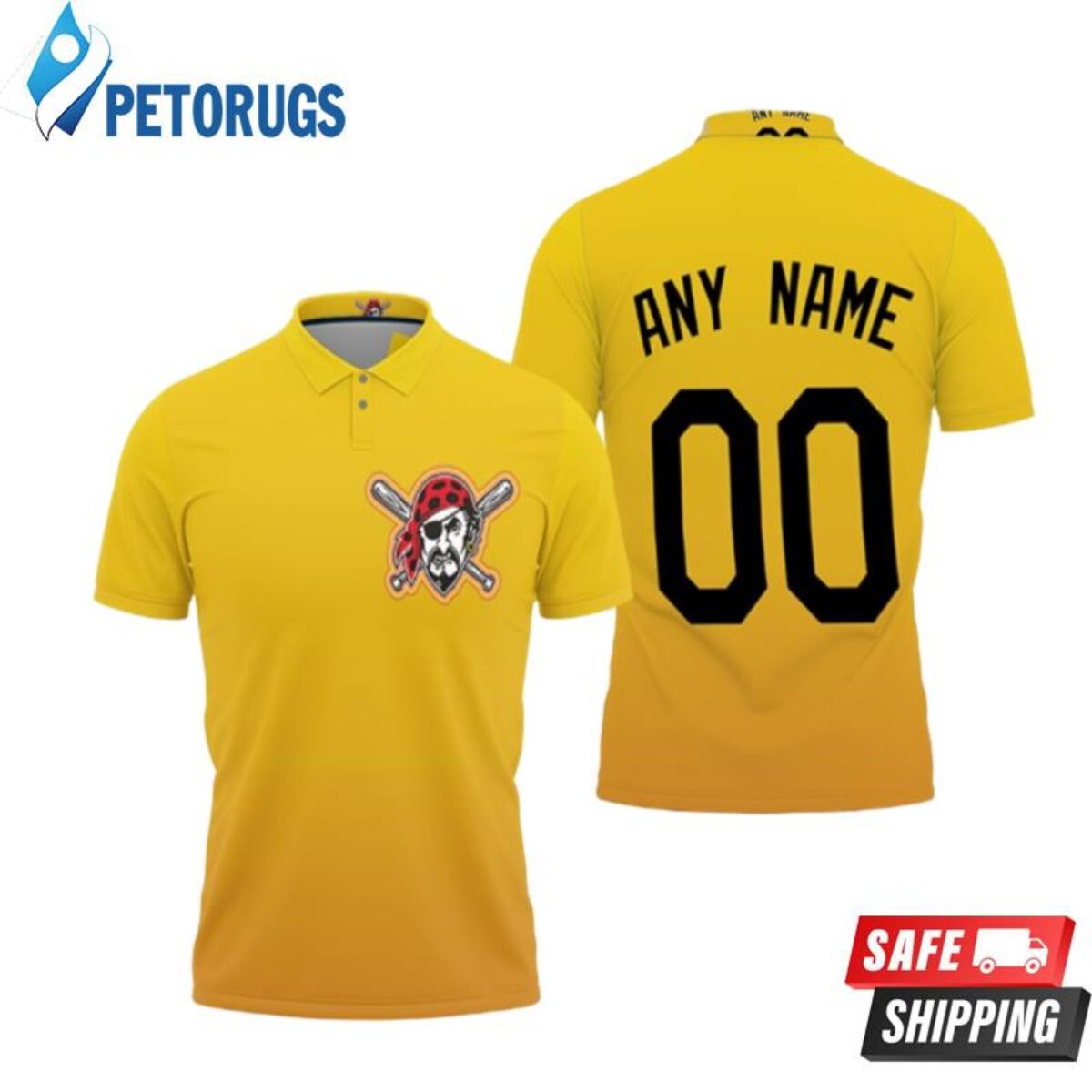 Pittsburgh Pirates 2020 Mlb Baseball Team Logo Yellow Polo Shirts
