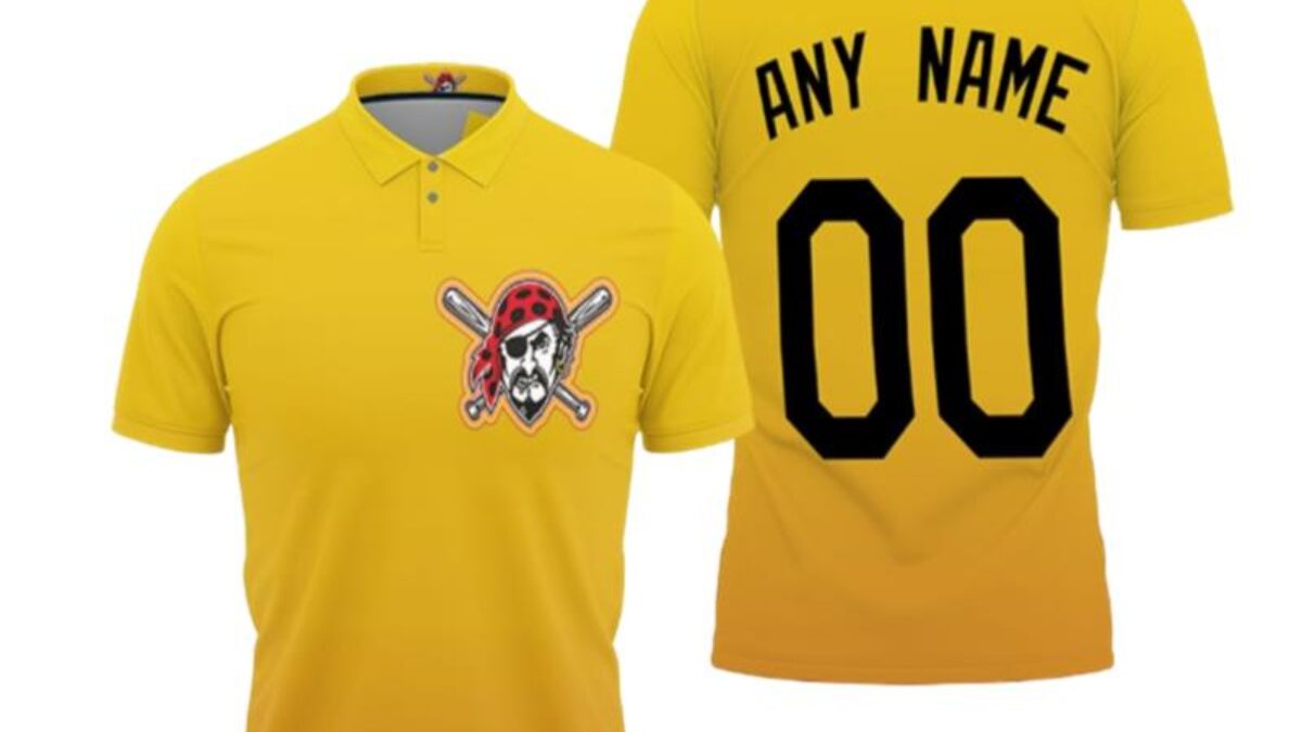 Pittsburgh Pirates 2020 Mlb Baseball Team Logo Yellow Polo Shirts