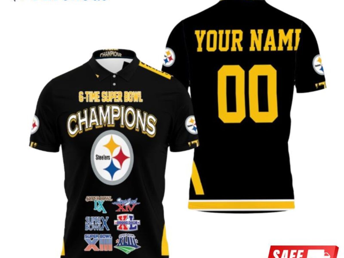 Pittsburgh Steelers NFL Six Time Super Bowl Champions shirt