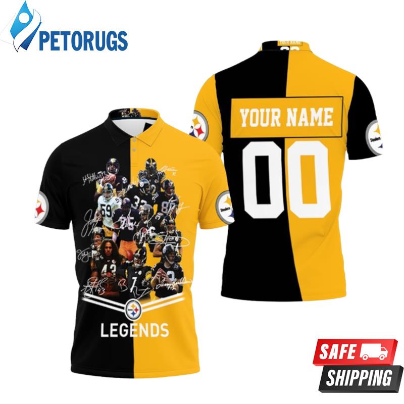 Pittsburgh Steelers Great Players Signature Legends 2020 Nfl Personalized Polo Shirts