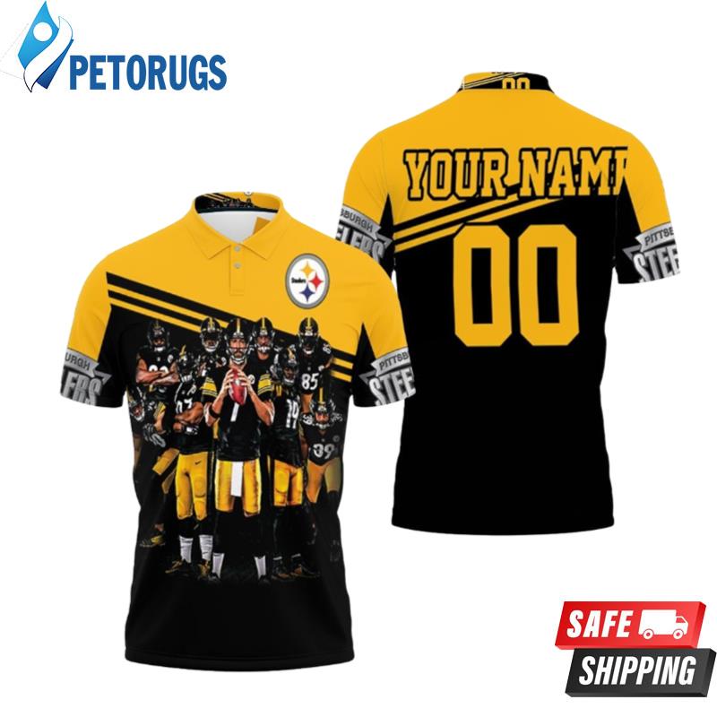 Pittsburgh Steelers Great Players Team Metal Steelers 2020 Nfl Season Personalized Polo Shirts