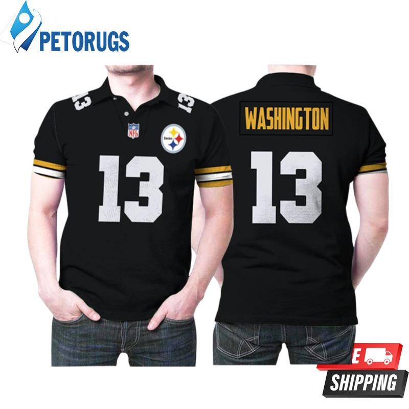 Pittsburgh Steelers James Washington 13 Great Player Nfl Football Team Game Black Style Polo Shirts