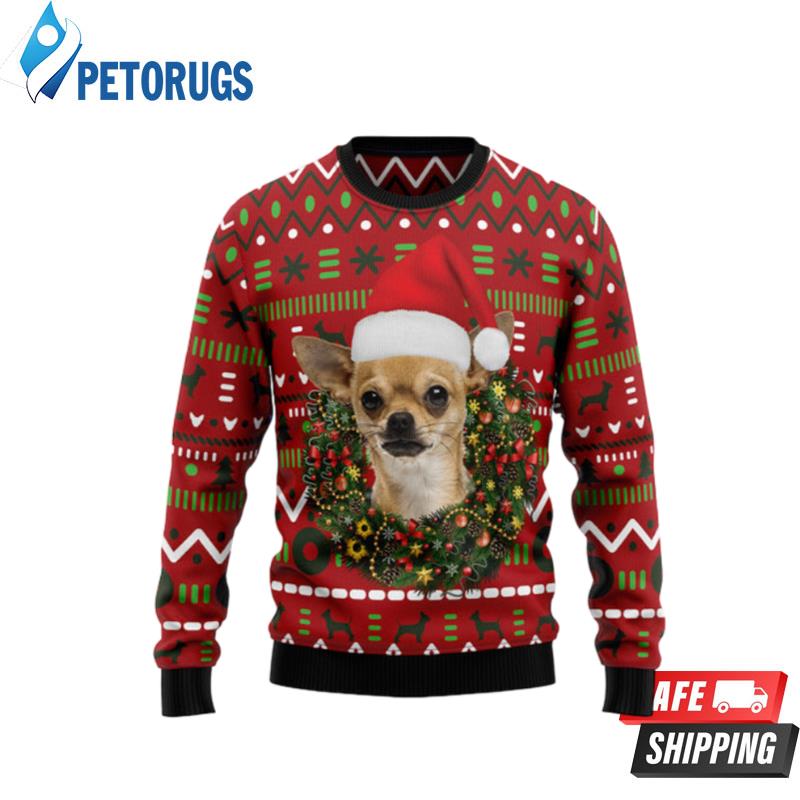 Playful Chihuahua Merry Christmas Ugly Christmas Sweaters