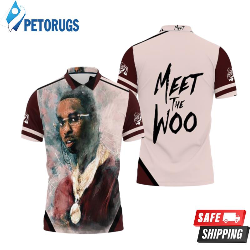 Pop Smoke Oil Paint Rap Hiphop Style Polo Shirts