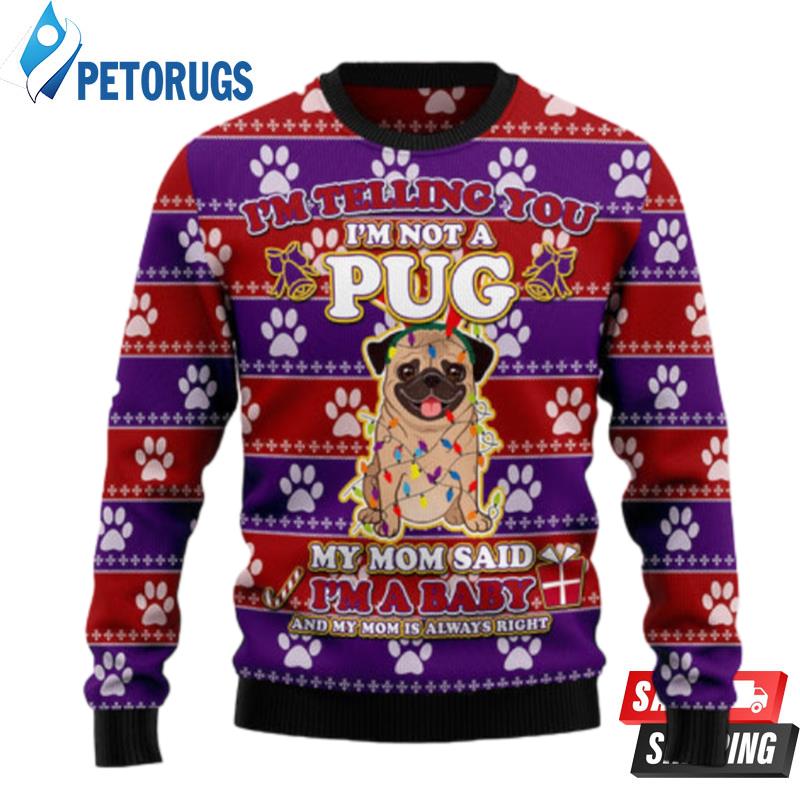 Pug Baby Christmas Ugly Christmas Sweaters