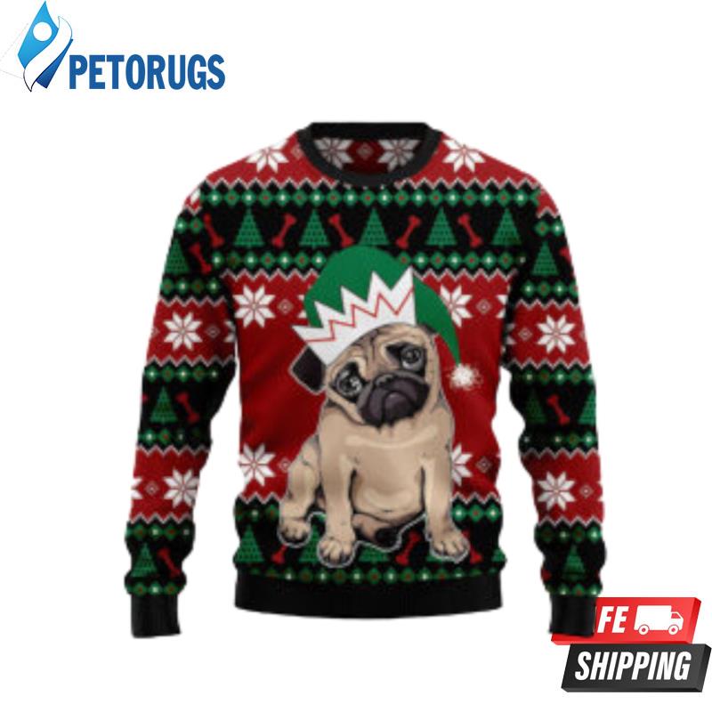 Pug Cute Dog Lover Best Gift Ugly Christmas Sweaters