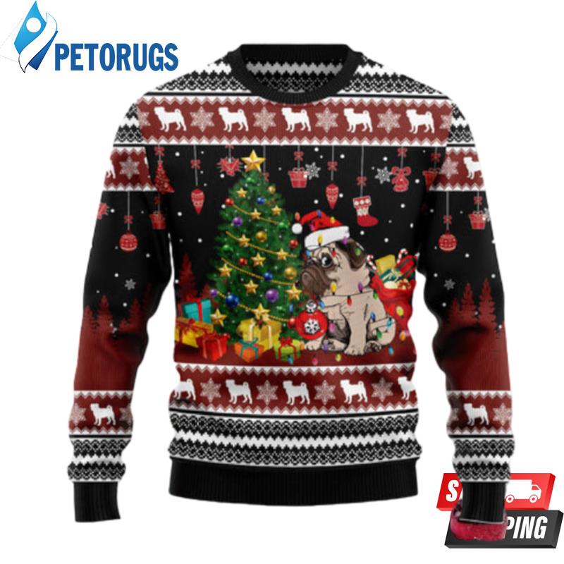 Pug Merry Christmas Ugly Christmas Sweaters