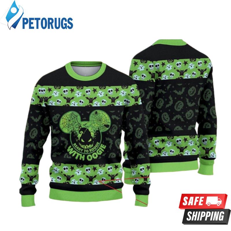Mickey Mounse Santa Merry Christmas Ugly Christmas Sweaters - Peto Rugs