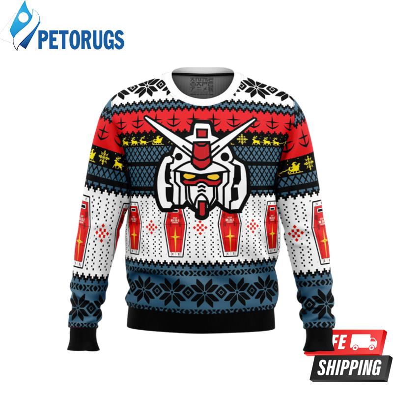 RX 78 Gundam Ugly Christmas Sweaters