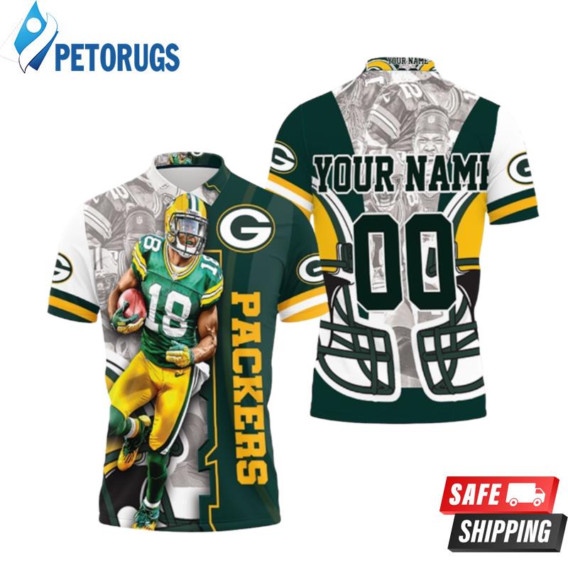 Randall Cobb 18 Green Bay Packers Thanks Nfc North Winner Personalized Polo Shirts