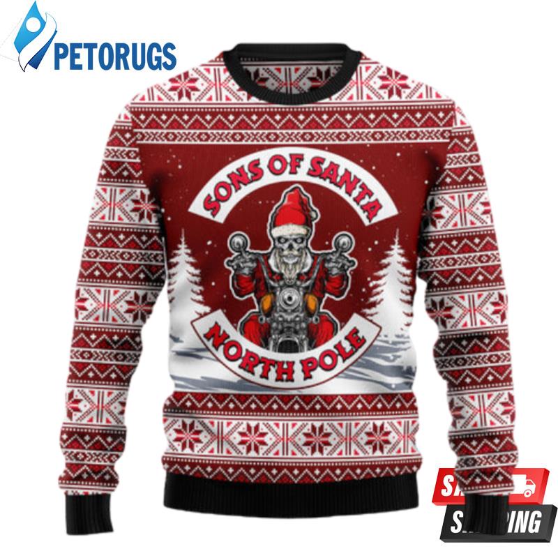 Red Sons Of Santa Ugly Christmas Sweaters