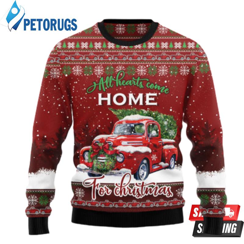 Red Truck Home Christmas Ugly Christmas Sweaters