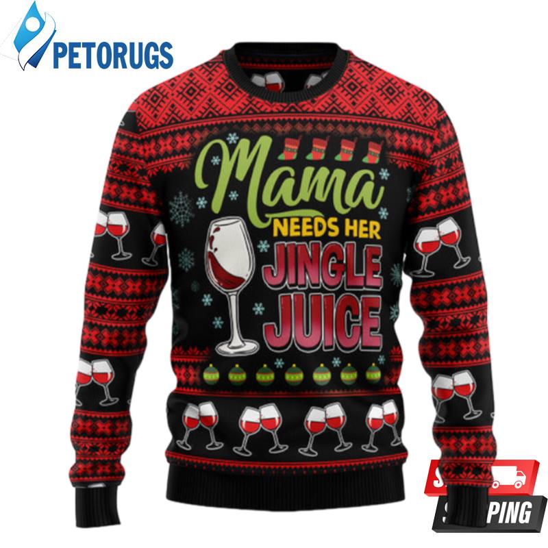 Red Wine Mama Ugly Christmas Sweaters