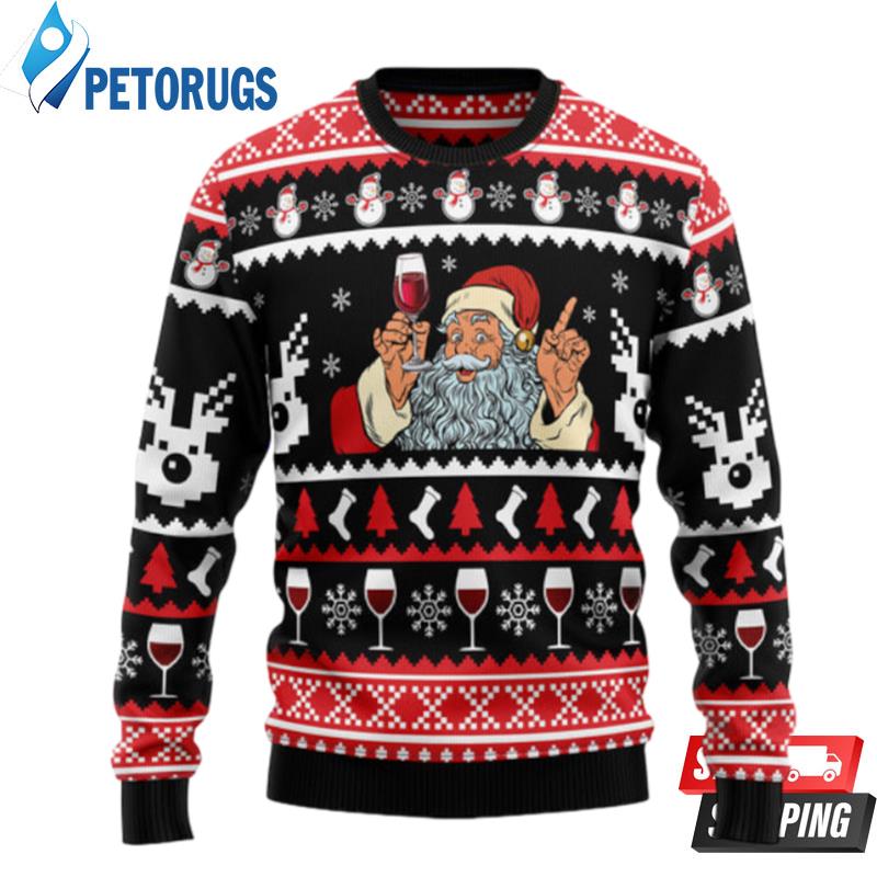 Red Wine Ugly Christmas Sweaters