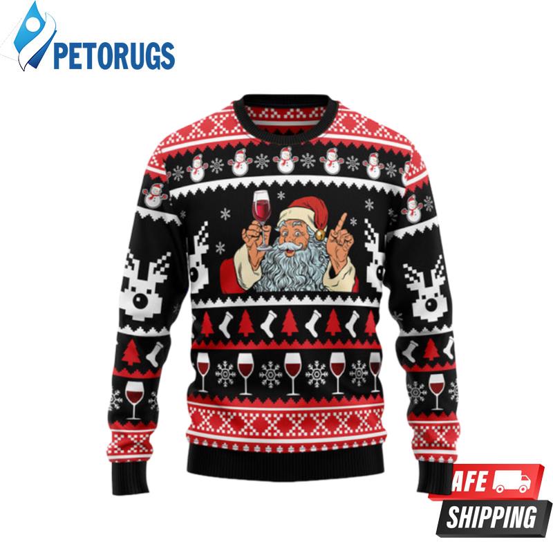 Red Wine Ugly Christmas Sweaters