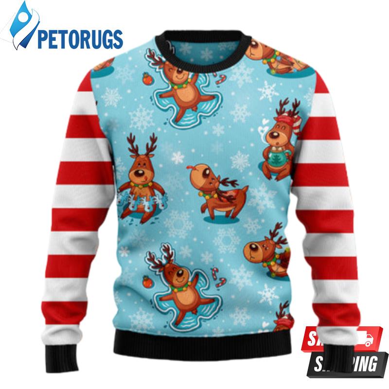 Reindeer Cute T2310 Ugly Christmas Sweaters Reindeer Cute T2310 Ugly Christmas Sweaters