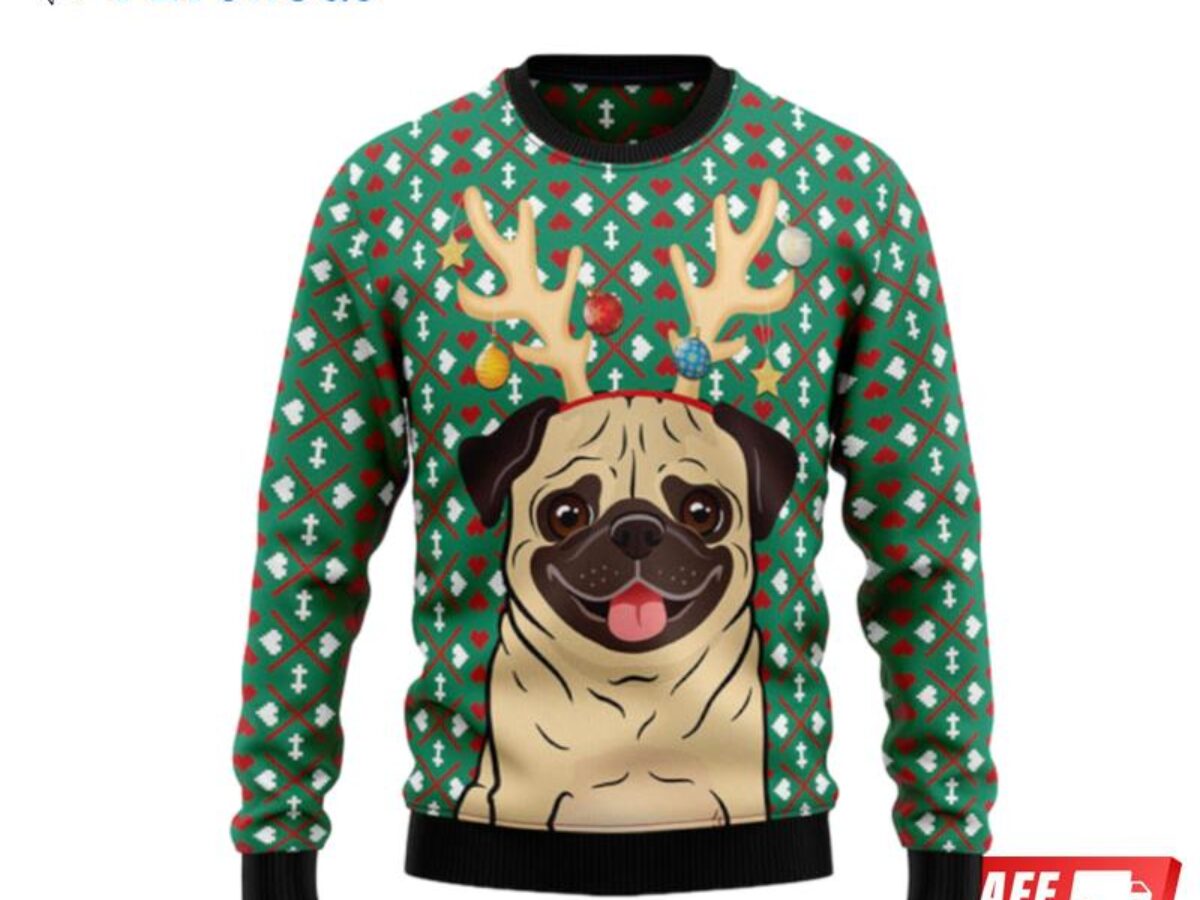 Pug ugly shop christmas sweater