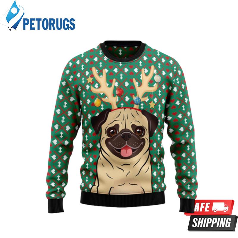 Pug christmas sale sweaters