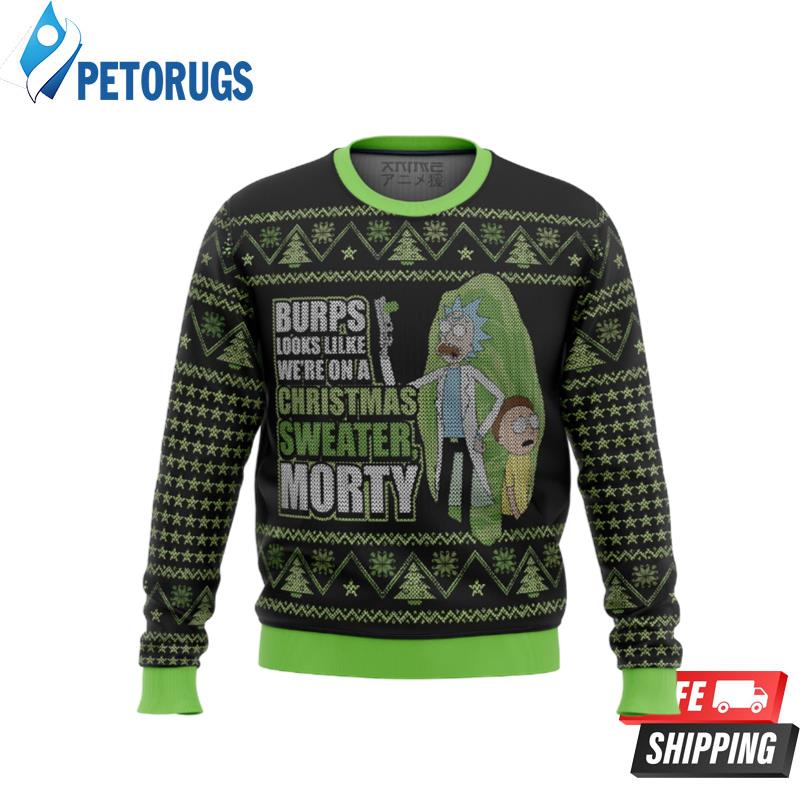 Rick and Morty We're In a Xmas Sweater Ugly Christmas Sweaters