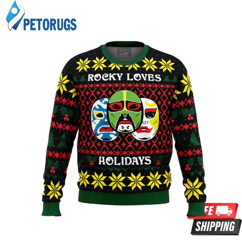 Rocky Loves Holidays 3 Ninjas Ugly Christmas Sweaters