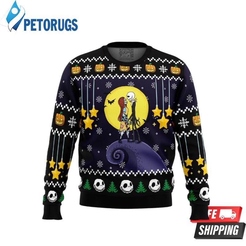 Romantic Nightmare The Nightmare Before Christmas Ugly Christmas Sweaters