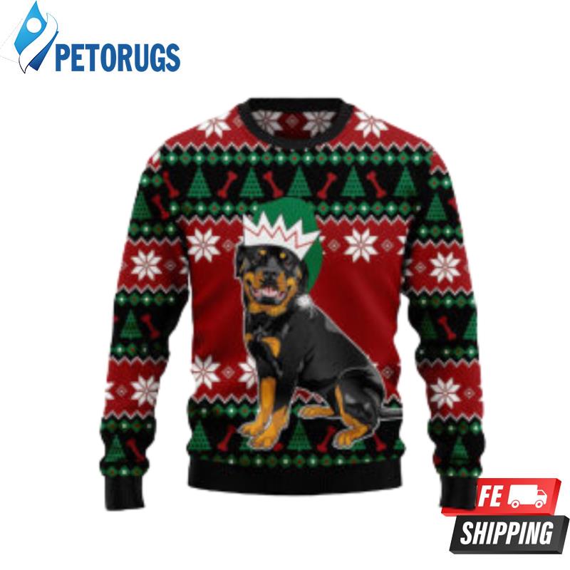 Rottweiler Cute Dog Lover Ugly Christmas Sweaters